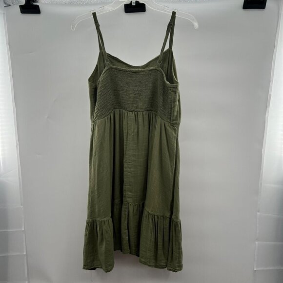 Old Navy Women's Sleeveless Ruffle Hem Shift Dress Green Size Medium - Picture 6 of 8